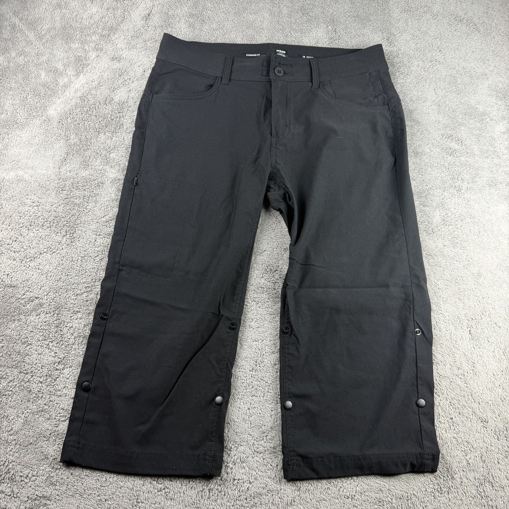 prAna Standard Fit Shorts Capri Womens Size 10 Black